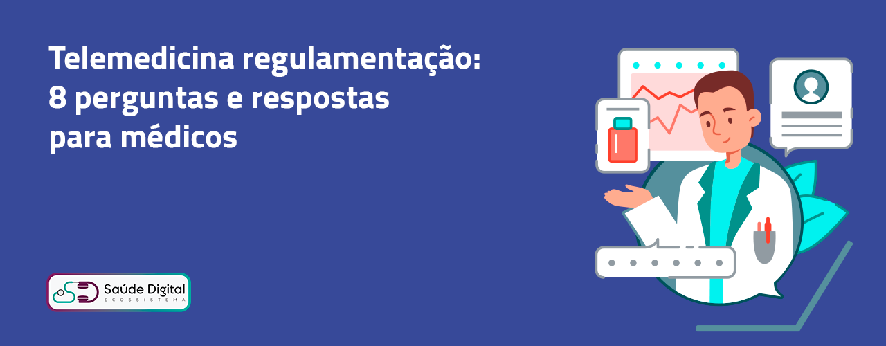 banner sobre a regulamentação da telemedicina